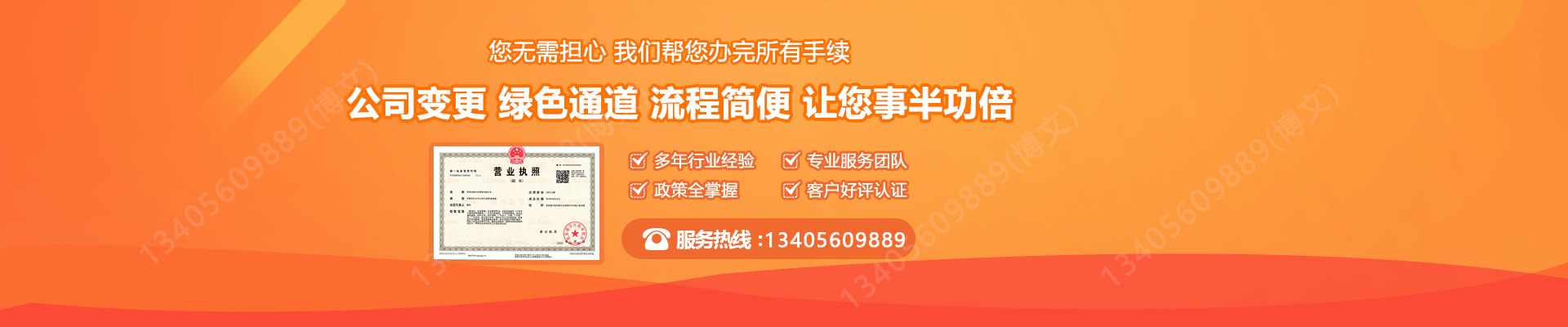 奎文工商变更服务内容